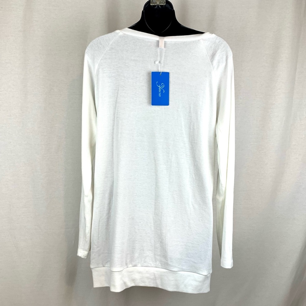 NWT supersoft Yincro womens long sleeve tunic top dressy sweatshirt, siz… - Picture 3 of 6